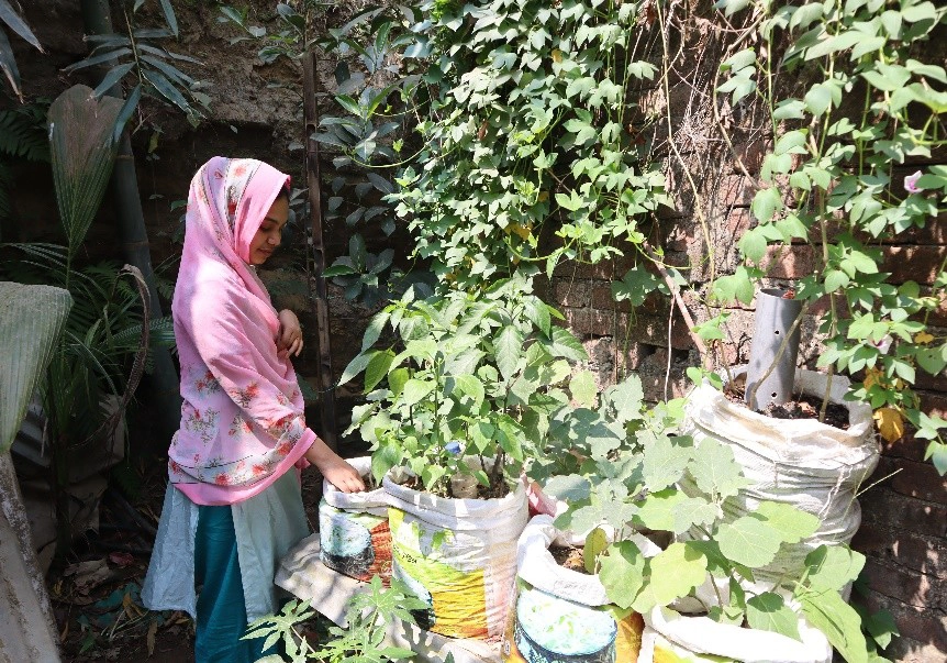 Cultivating Change: Sadiya Akter Bristi’s Journey from Flowers to Nutrition Empowerment in Bagh Ghona